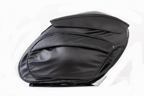 Retro Series V3 M8 Softail Saddlebags - Leather - Single Side