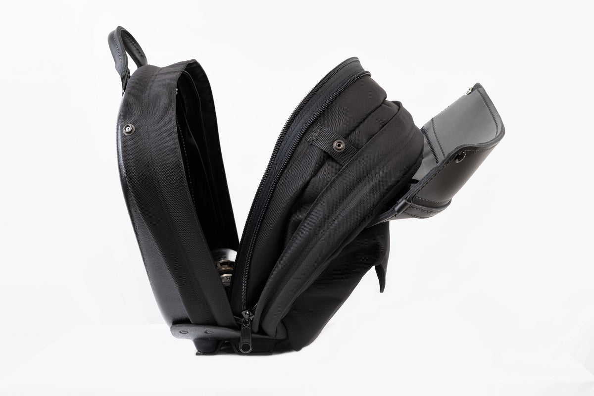 Retro Series V3 Touring Saddlebags - Ballistic Nylon – Leather