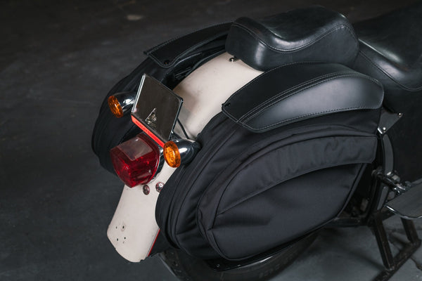 Retro Series V3 2017 and earlier Softail Saddlebags - Ballistic Nylon - Single Side