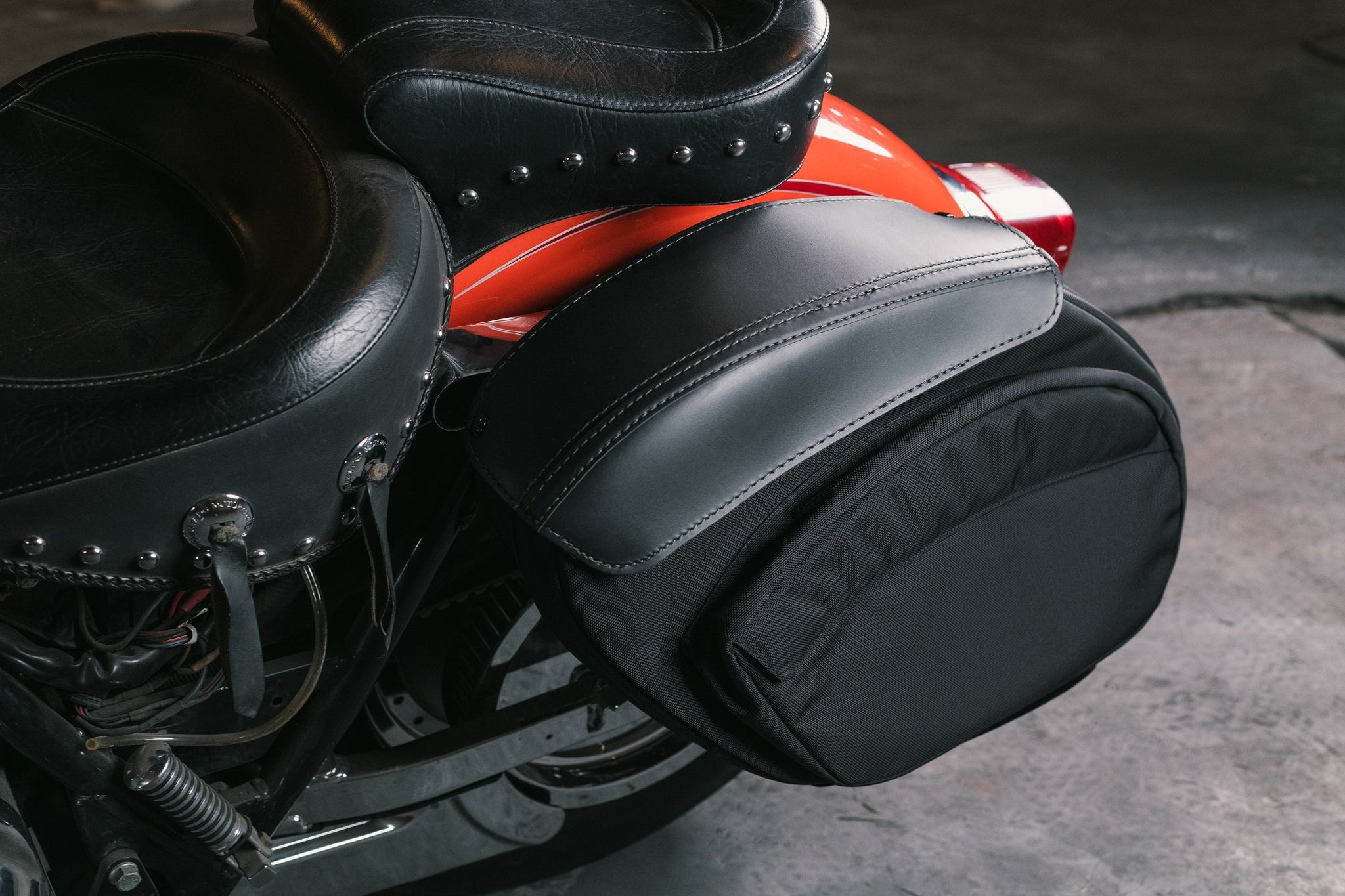 Retro Series V3 FXR Saddlebags - Ballistic Nylon - Single Side ...