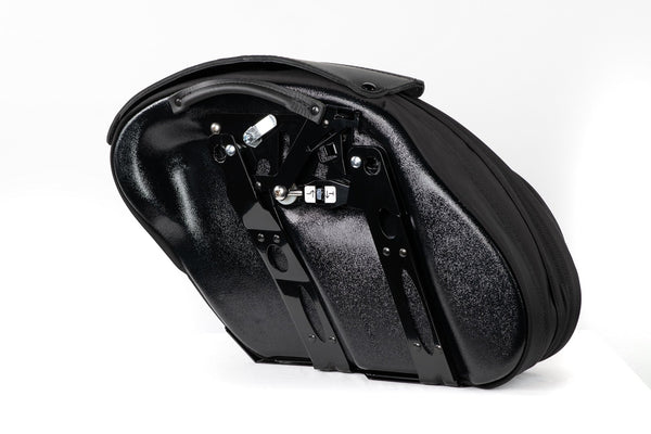 Retro Series V3 FXR Saddlebags - Leather - Single Side